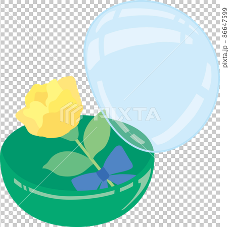 June Gachapon_Yellow Rose_Capsule Half Open 86647599