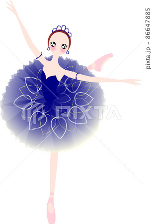 紺色の衣装のバレリーナ 海賊のイラスト素材 [86647885] - PIXTA