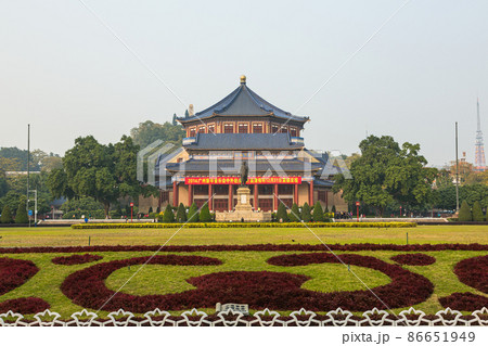 中国　広州市の中山記念堂 86651949