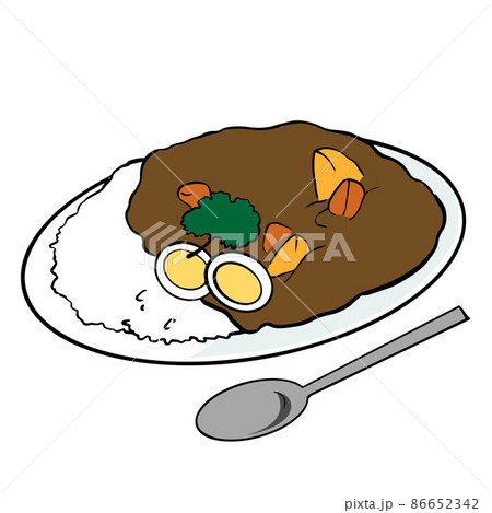 カレーライス イラストのイラスト素材
