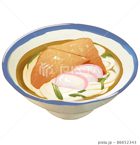Kitsune udon illustration - Stock Illustration [86652343