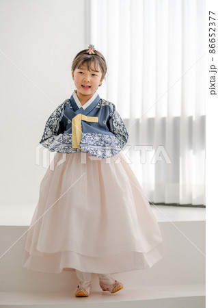 韓服 女の子 子供 86652377