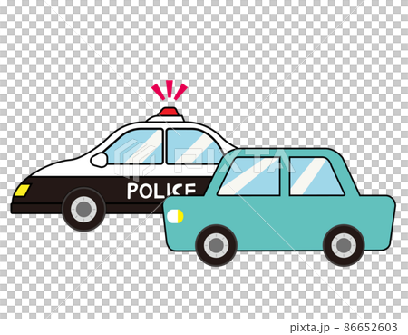 パトカー　警察　ベクターイラスト 86652603