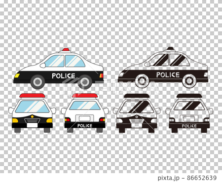 警車警察矢量圖 86652639