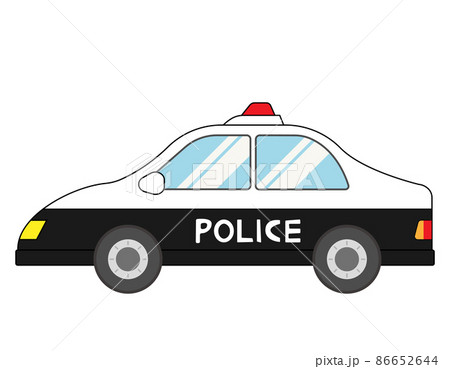 パトカー 警察 ベクターイラストのイラスト素材