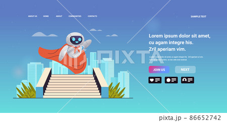 robot wearing super hero cape successful business plan opportunity achievement leadership artificial intelligence technology robot wearing super hero cape successful business plan opportunity achievement leadership artificial intelligence technology 86652742