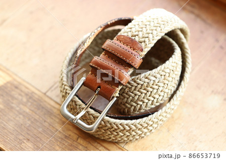 リネンのメッシュベルト　ファッションベルト 86653719