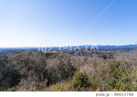 多峰主山の山頂から見た富士山（県立奥武蔵自然公園） 86653788
