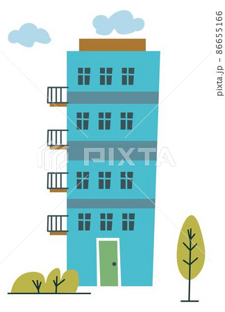 Apartments in building, cityscape skyscrapers Apartments in building, cityscape skyscrapers 86655166
