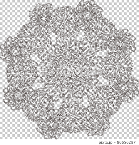 Flower decoration pattern 86656287