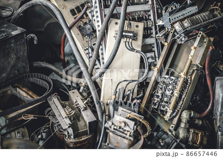 Electronic waste heavy industry garbage old and dirty 86657446