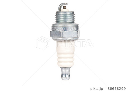 lawn mower glow plug on white isolated background lawn mower glow plug on white isolated background 86658299