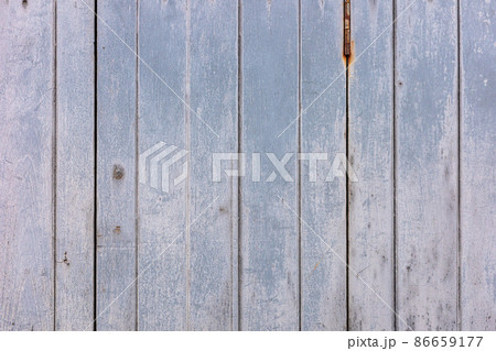 Grey background of old and rough surface wooden wall. 86659177