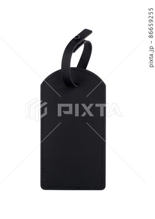 black matte blank leather tag mockup isolated on white background black matte blank leather tag mockup isolated on white background 86659255