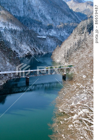 冬の只見線・第3橋梁(福島県・三島町) 冬の只見線・第3橋梁(福島県・三島町) 86659487