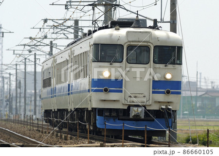 北陸本線　美川－加賀笠間　JR西日本　475系　A09編成（金沢） 86660105