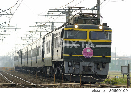 北陸本線　美川－加賀笠間　JR西日本　EF81-104＋24系　トワイライトエクスプレス 86660109