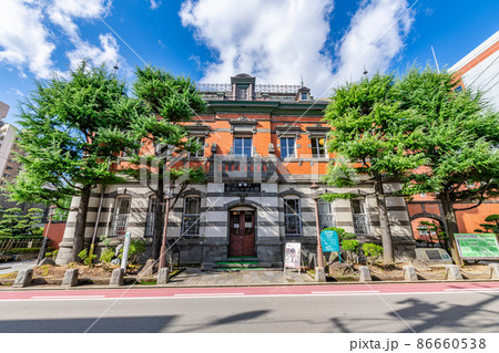 秋田県秋田市　晴天の秋田市立赤れんが郷土館 86660538