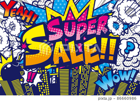セール中のPOPデザイン素材のイラスト素材 [86660986] - PIXTA