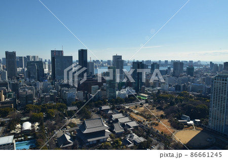 東京タワーから見たお台場 東京タワーから見たお台場 86661245