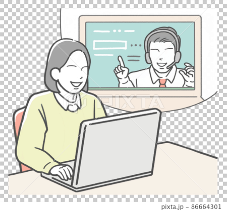 Women taking online classes Women taking online classes 86664301