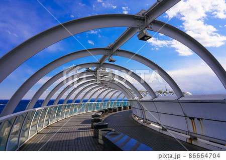 本牧埠頭の横浜シンボルタワー公園(神奈川県横浜市本牧ふ頭) 本牧埠頭の横浜シンボルタワー公園(神奈川県横浜市本牧ふ頭) 86664704