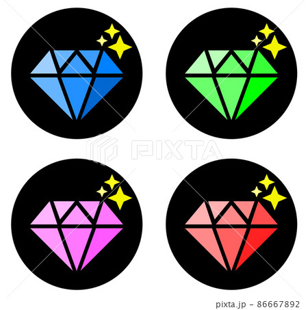 綺麗に輝く高価な天然石の宝石 86667892