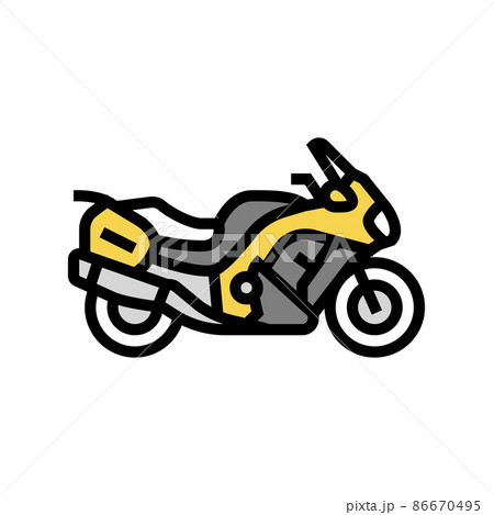 sport touring motorcycle color icon vector illustration 86670495