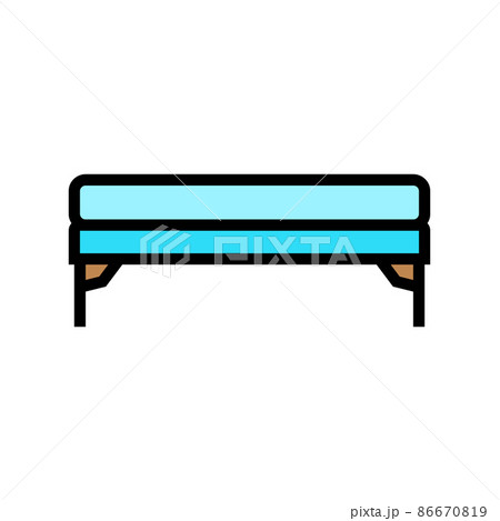 bench bedroom color icon vector illustration 86670819