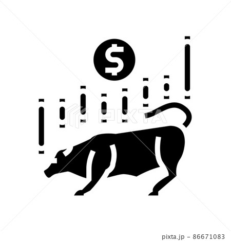 stock market glyph icon vector illustration stock market glyph icon vector illustration 86671083