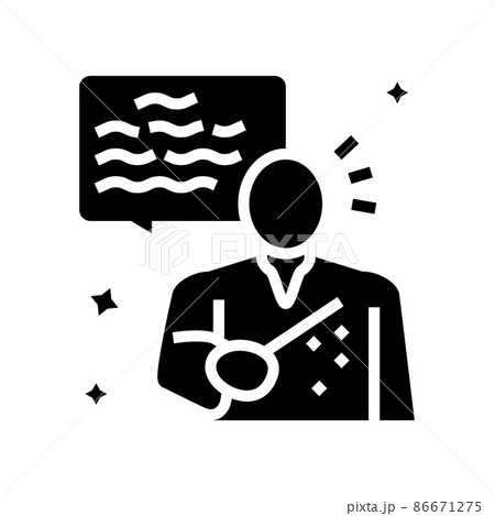 spell magic glyph icon vector illustration 86671275