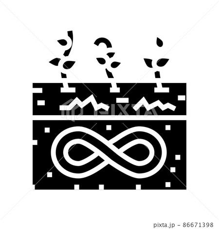 sustainable agriculture glyph icon vector illustration 86671398