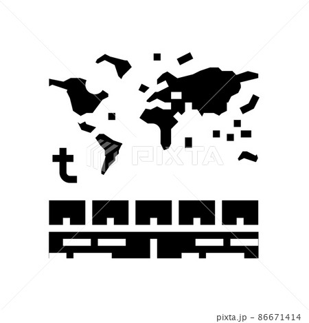temperature globe glyph icon vector illustration 86671414