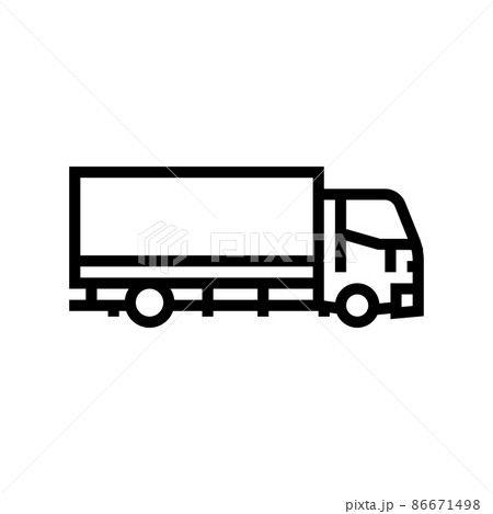 truck transport line icon vector illustration truck transport line icon vector illustration 86671498