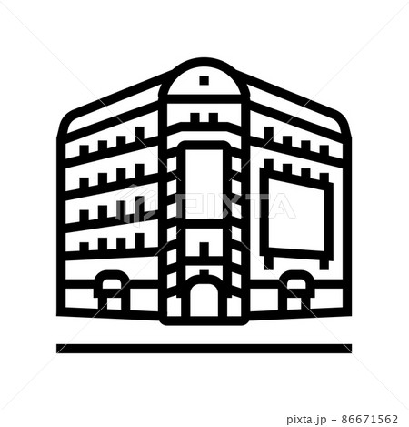 broadway new york line icon vector illustration 86671562