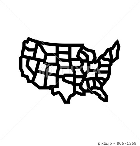state new york line icon vector illustration state new york line icon vector illustration 86671569