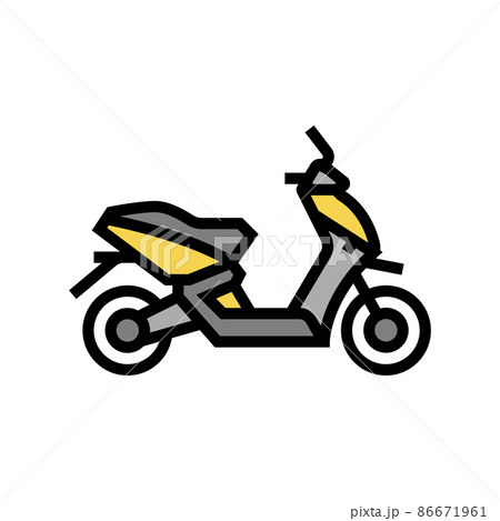 scooter transport color icon vector illustration scooter transport color icon vector illustration 86671961