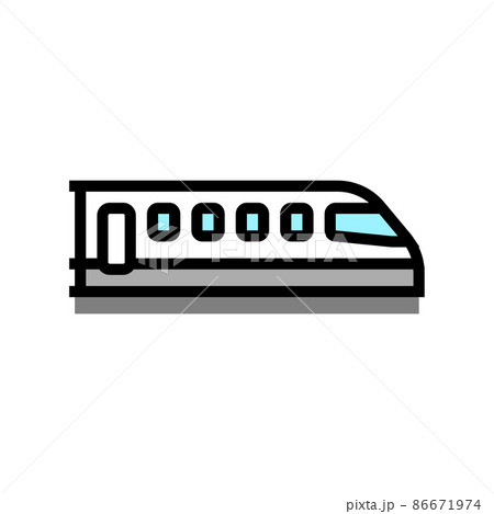 train transport color icon vector illustration 86671974