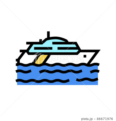 yacht transport color icon vector illustration yacht transport color icon vector illustration 86671976