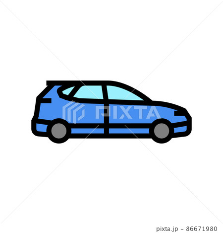 car transport color icon vector illustration 86671980