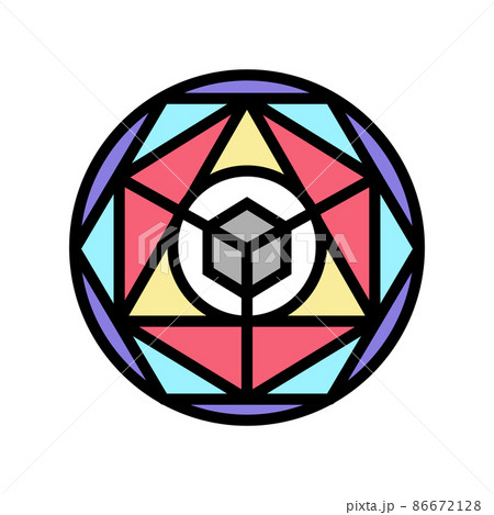 alchemy magic color icon vector illustration 86672128