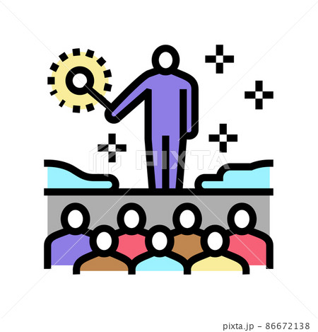 show magic color icon vector illustration show magic color icon vector illustration 86672138