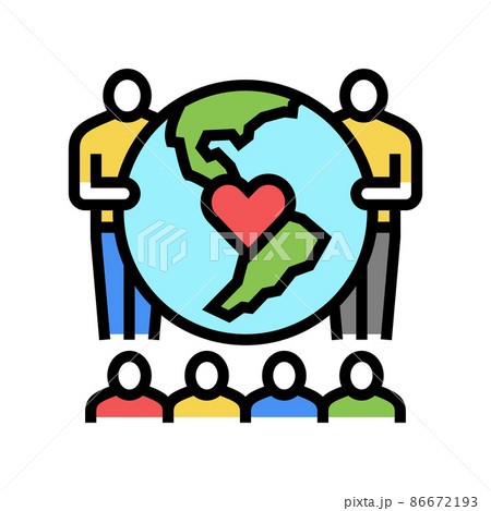 conservation world color icon vector illustration 86672193