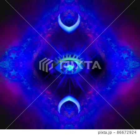 illustration of a third eye mystical sign illustration of a third eye mystical sign 86672924