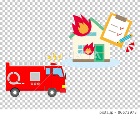 Fire engine fire vector illustration - Stock Illustration [86672978 ...