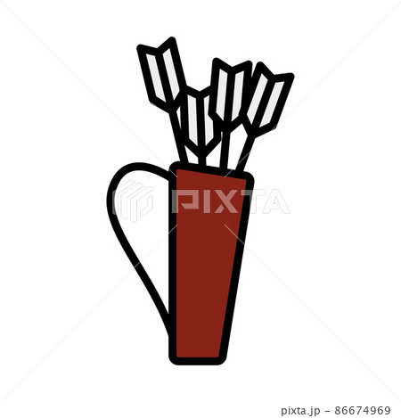 Quiver With Arrows Icon 86674969