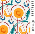 Abstract paint strokes seamless pattern 86675185