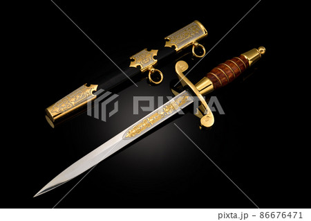 collectible silver dagger with scabbard on black collectible silver dagger with scabbard on black 86676471