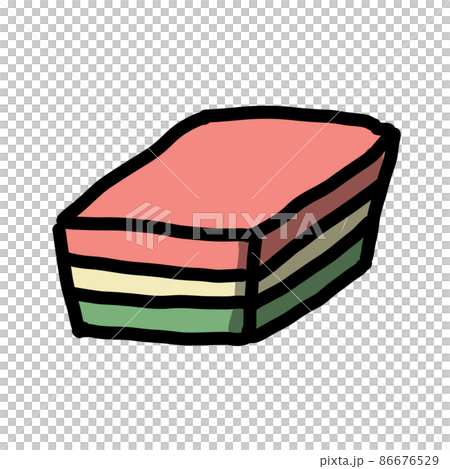 裝飾娃娃節的菱麻糬插圖。 86676529