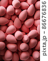 beauty background a bunch of pink gentle makeup sponges vertical orientation 86676836